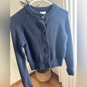 H&M Navy Cardigan